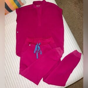 FIGS Scrub Set - Dark Magenta